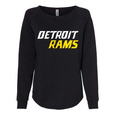 Detroit Rams Womens California Wash Sweatshirt