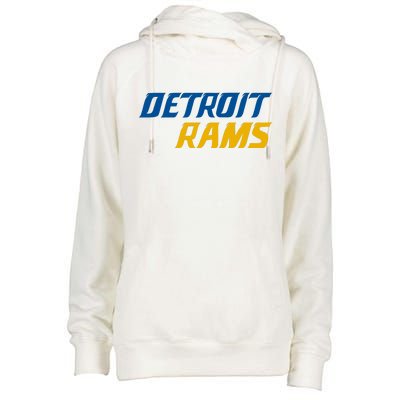 Detroit Rams Womens Funnel Neck Pullover Hood