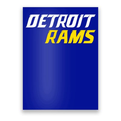 Detroit Rams Poster