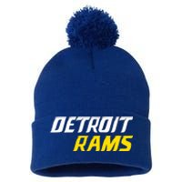 Detroit Rams Pom Pom 12in Knit Beanie