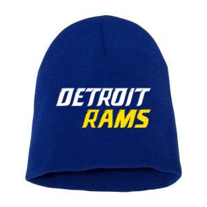 Detroit Rams Short Acrylic Beanie