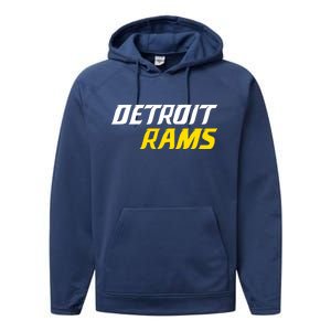 Detroit Rams Performance Fleece Hoodie