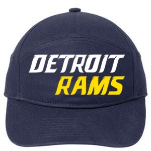 Detroit Rams 7-Panel Snapback Hat