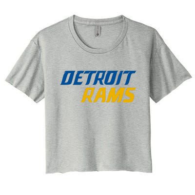 Detroit Rams Women's Crop Top Tee