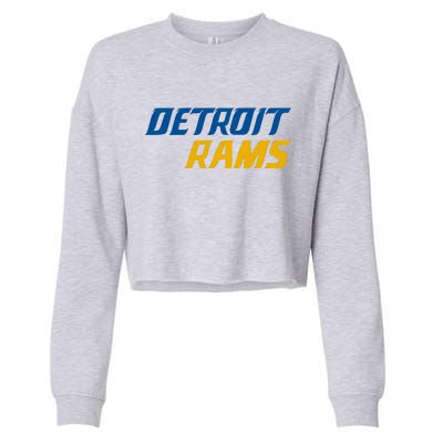 Detroit Rams Cropped Pullover Crew