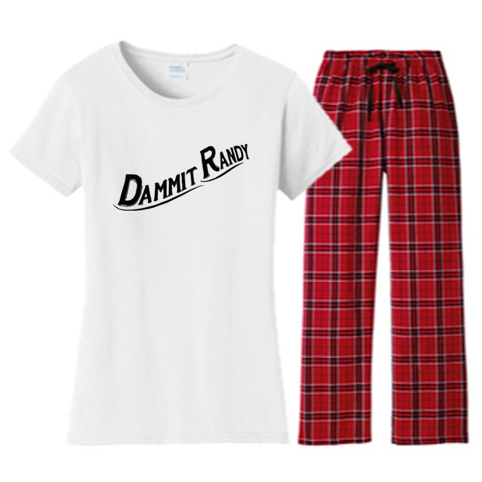 Dammit Randy Women's Flannel Pajama Set