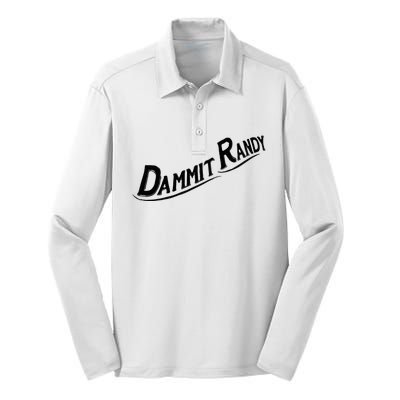 Dammit Randy Silk Touch Performance Long Sleeve Polo