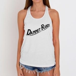 Dammit Randy Women's Knotted Racerback Tank