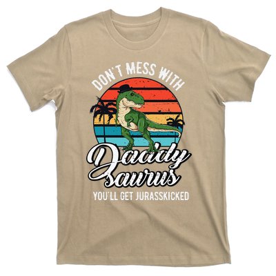 Daddysaurus Rex Dinosaur Daddy TRex Fathers Day Dino Dad T-Shirt