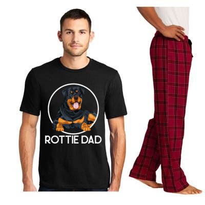 Dog Rottie Dad Fathers Day Gift Rottweiler Pajama Set