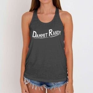 Dammit Randy Women's Knotted Racerback Tank