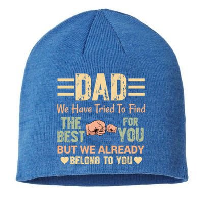 Distressed Retro Dad From Son Daughter Wife For Father's Gift Sustainable Beanie