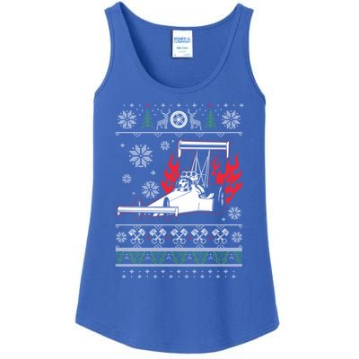 Drag Racing Dragster Ugly Christmas Ugly Design Gift Ladies Essential Tank