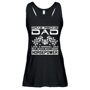 Drag Recing Dad Ladies Essential Flowy Tank