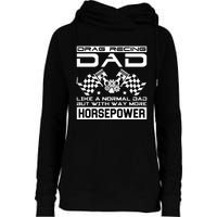 Drag Recing Dad Womens Funnel Neck Pullover Hood