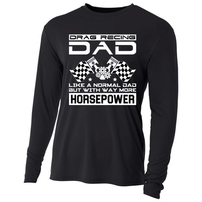 Drag Recing Dad Cooling Performance Long Sleeve Crew