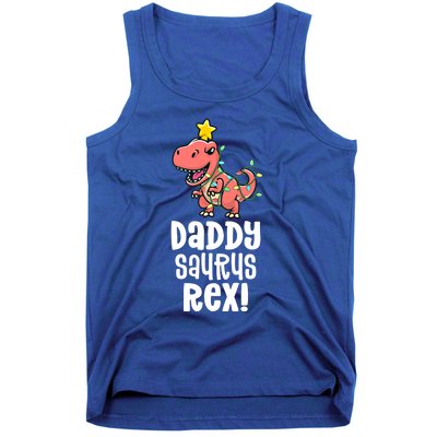 Daddysaurus Rex Dad Matching Dino Family Dinosaur Pajamas Meaningful Gift Tank Top