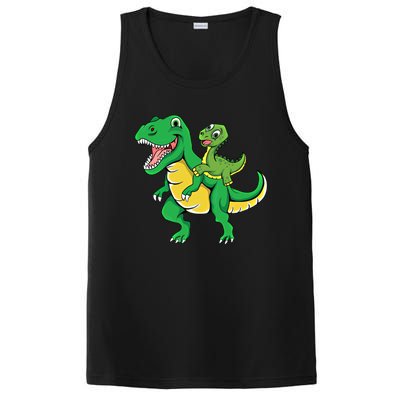 Daddysaurus Rex Dad And Funny Fathers Day Gift PosiCharge Competitor Tank