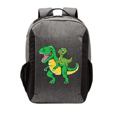 Daddysaurus Rex Dad And Funny Fathers Day Gift Vector Backpack