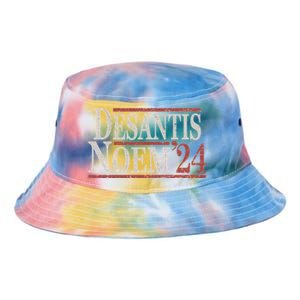 Distressed Ron DeSantis Kristi Noem 2024 Tie Dye Newport Bucket Hat