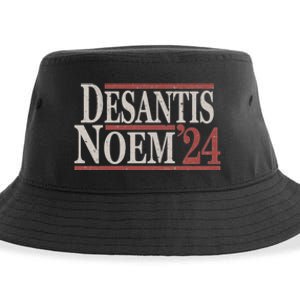 Distressed Ron DeSantis Kristi Noem 2024 Sustainable Bucket Hat