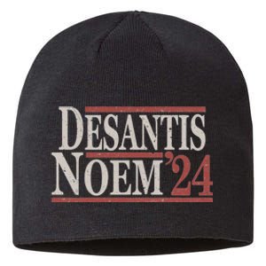 Distressed Ron DeSantis Kristi Noem 2024 Sustainable Beanie