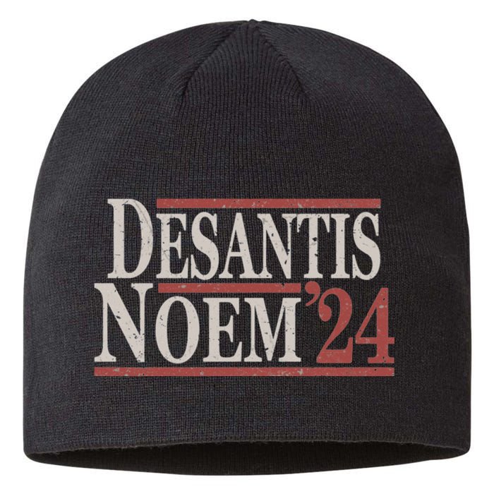 Distressed Ron DeSantis Kristi Noem 2024 Sustainable Beanie