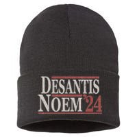 Distressed Ron DeSantis Kristi Noem 2024 Sustainable Knit Beanie