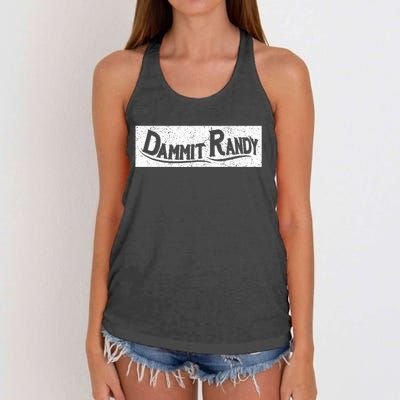 Dammit Randy Women's Knotted Racerback Tank