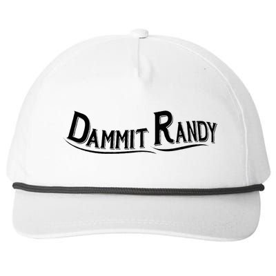 Dammit Randy Snapback Five-Panel Rope Hat