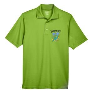 Daddysaurus Rex Daddy Saurus Dinosaur Family Vacation Beach Gift Men's Origin Performance Pique Polo