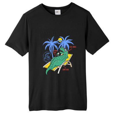 Daddysaurus Rex Daddy Saurus Dinosaur Family Vacation Beach Gift Tall Fusion ChromaSoft Performance T-Shirt