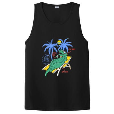 Daddysaurus Rex Daddy Saurus Dinosaur Family Vacation Beach Gift PosiCharge Competitor Tank