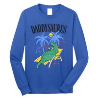 Daddysaurus Rex Daddy Saurus Dinosaur Family Vacation Beach Gift Long Sleeve Shirt