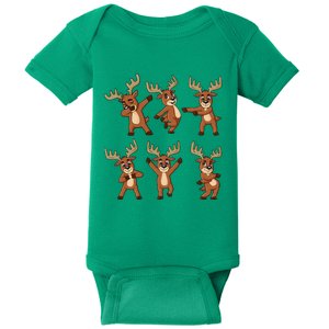 Dancing Reindeer Dance Challenge Christmas Baby Bodysuit