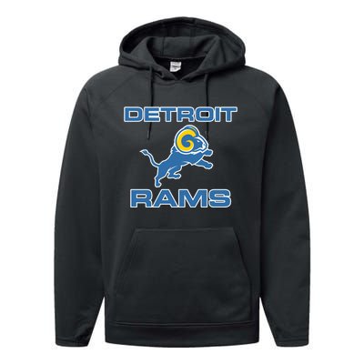 Detroit Rams Performance Fleece Hoodie