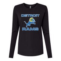 Detroit Rams Womens Cotton Relaxed Long Sleeve T-Shirt