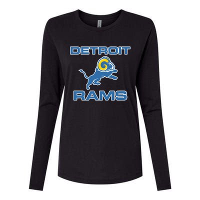 Detroit Rams Womens Cotton Relaxed Long Sleeve T-Shirt