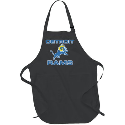 Detroit Rams Full-Length Apron With Pockets