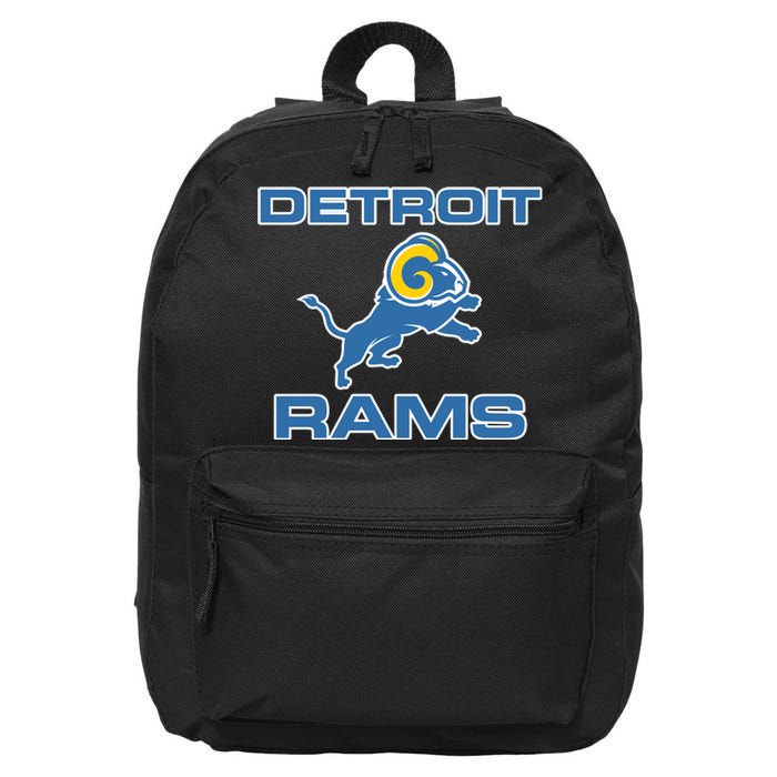 Detroit Rams 16 in Basic Backpack