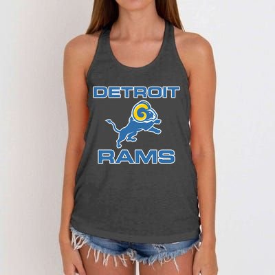 Detroit Rams Women's Knotted Racerback Tank