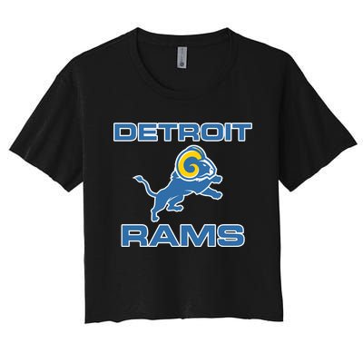 Detroit Rams Women's Crop Top Tee