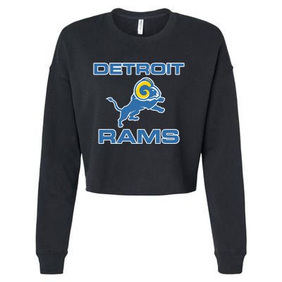 Detroit Rams Cropped Pullover Crew