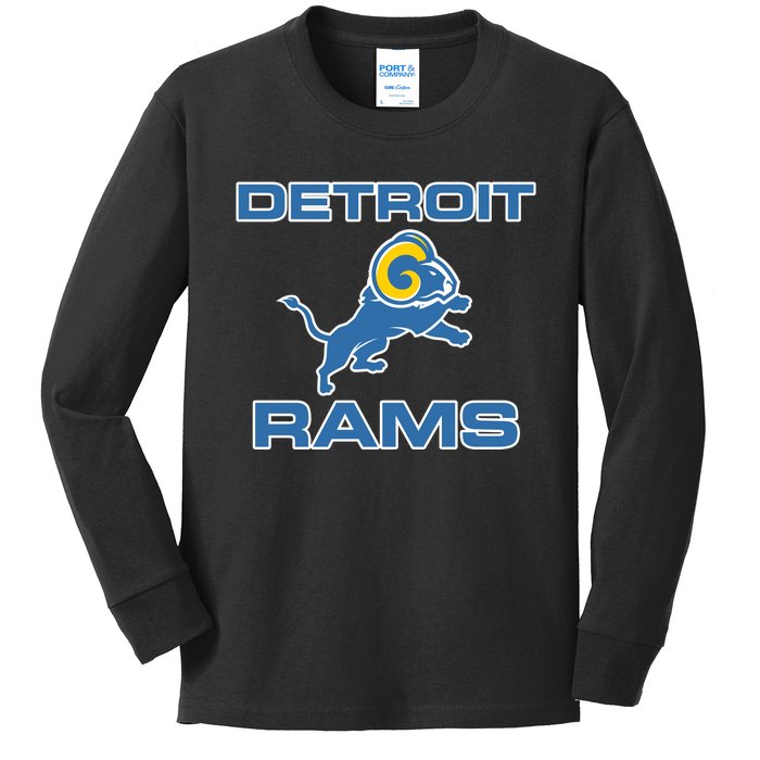 Detroit Rams Kids Long Sleeve Shirt