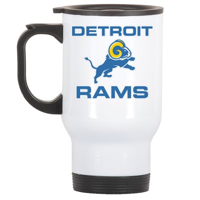 Detroit Rams Stainless Steel Travel Mug