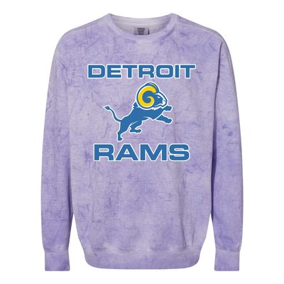 Detroit Rams Colorblast Crewneck Sweatshirt