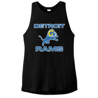 Detroit Rams Ladies PosiCharge Tri-Blend Wicking Tank