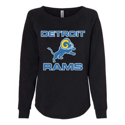 Detroit Rams Womens California Wash Sweatshirt