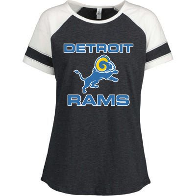 Detroit Rams Enza Ladies Jersey Colorblock Tee