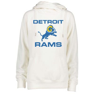 Detroit Rams Womens Funnel Neck Pullover Hood